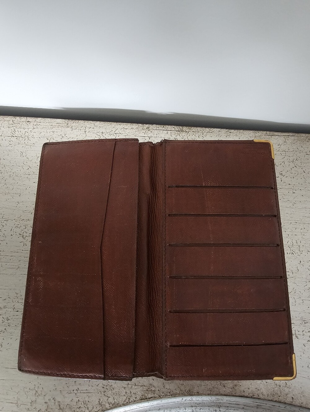 100%Authentic Louis Vuitton Monogram Long Wallet in Brown and Gold - Picture 10 of 12